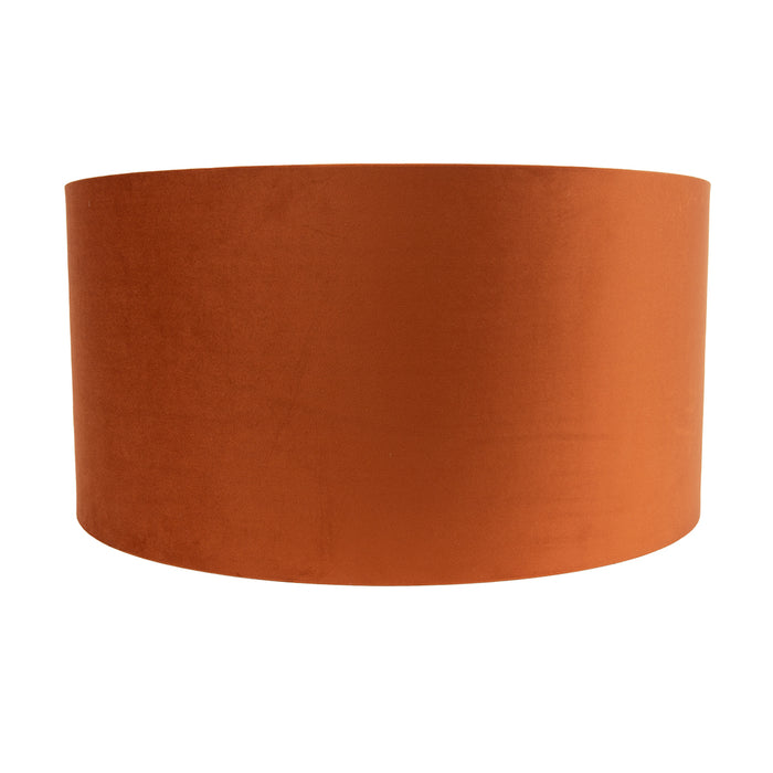 QAZQA Stoffen lampenkap oranje met gouden binnenkant 50|50|25