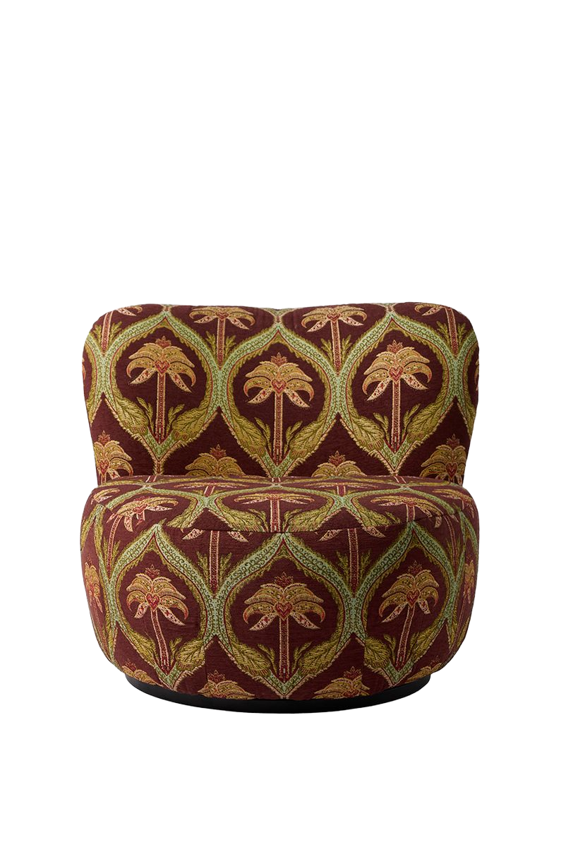 Sissy-Boy Anne draaifauteuil palm jacquard print