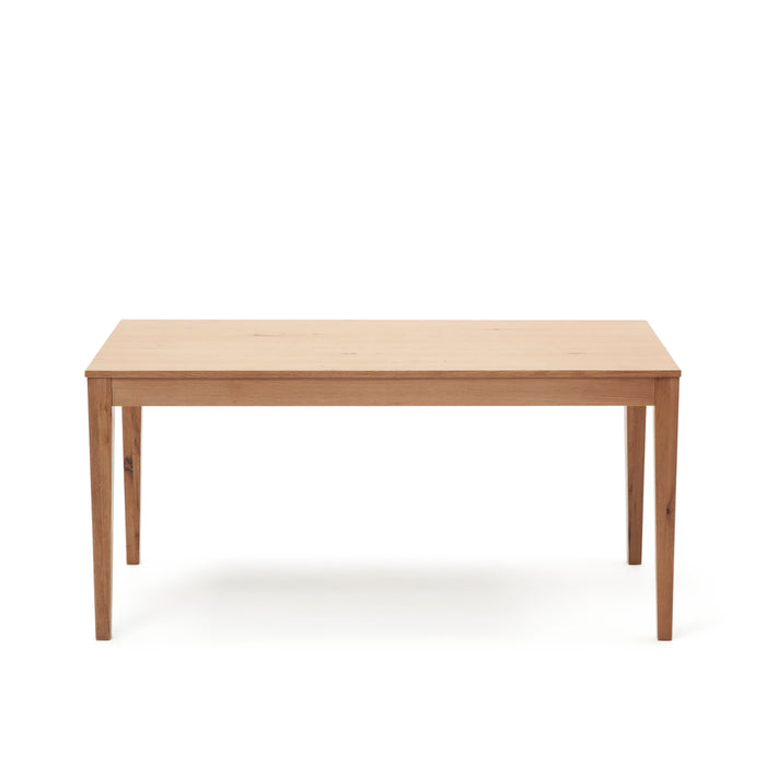 Kave Home - Yain uitschuifbare tafel in eikenfineer en massief eiken