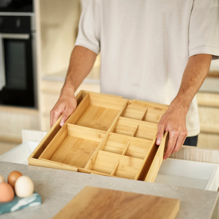 Joseph Joseph DrawerStore Bamboe Bestekbak Uitschuifbaar
