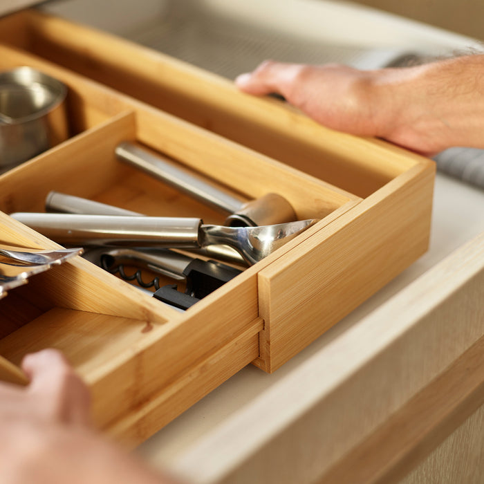 Joseph Joseph DrawerStore Bamboe Bestekbak Uitschuifbaar