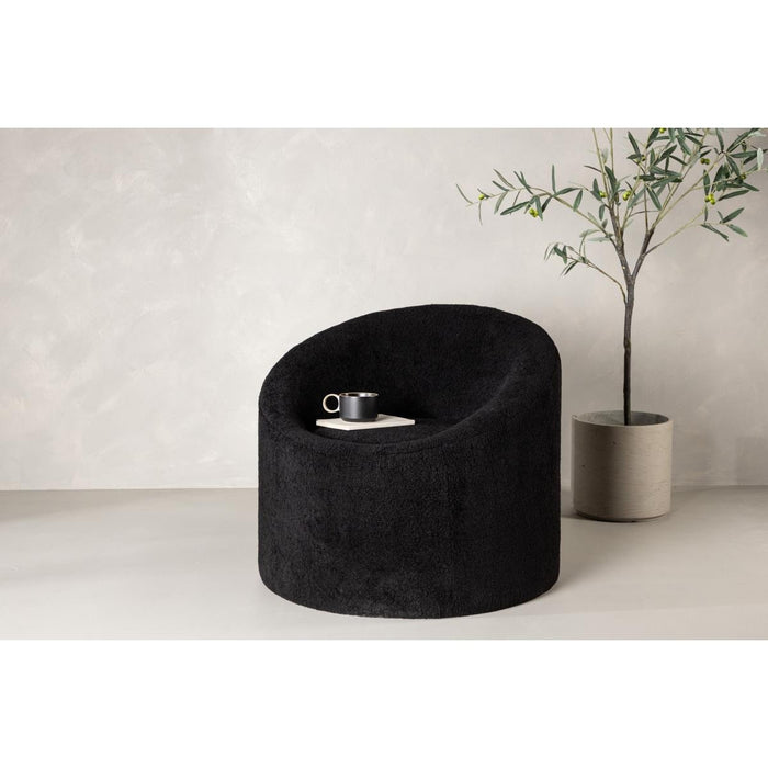 Svea - Nuko fauteuil - teddy - zwart
