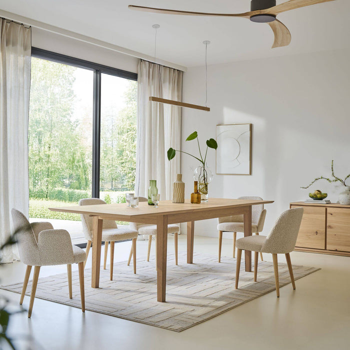 by fonQ Frond Eettafel Uitschuifbaar - Eiken