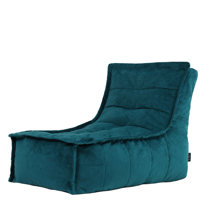 icon Dolce Lounge Zitzak - Velours - Blauwgroen