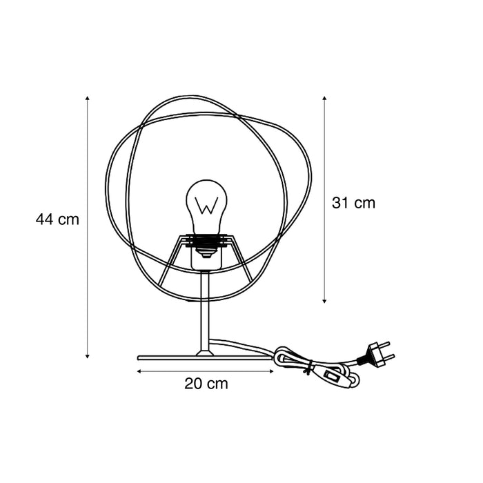 QAZQA Japandi tafellamp beige - Organica