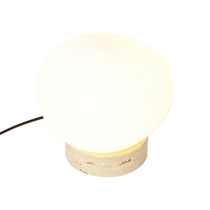 QAZQA Japandi tafellamp beige met opaal glas - Sally