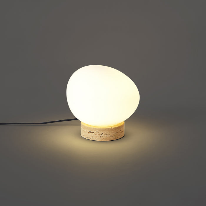 QAZQA Japandi tafellamp beige met opaal glas - Sally