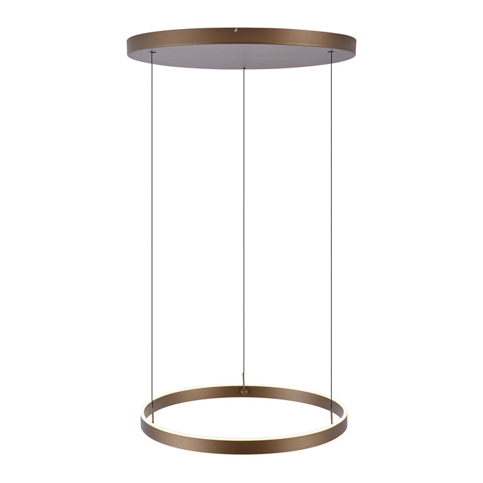 QAZQA Design hanglamp donker brons 3-staps dimbaar easylift - Titmus