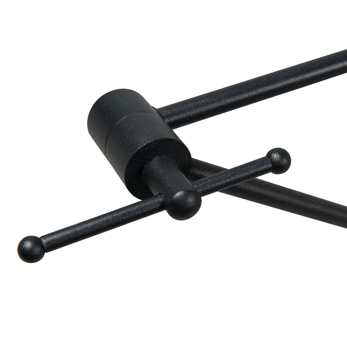 QAZQA Hanglamp zwart met dubbele velours lampenkap groen met gouden