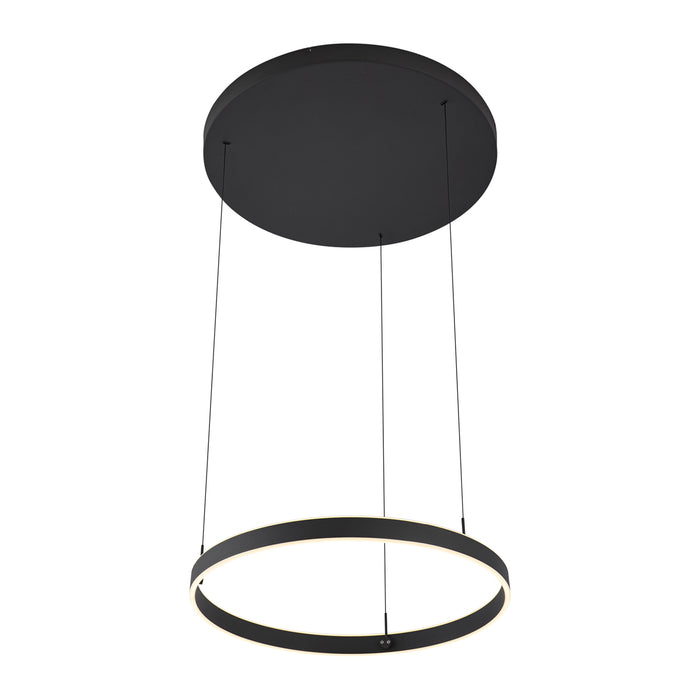 QAZQA Design hanglamp zwart 3-staps dimbaar easylift - Titmus