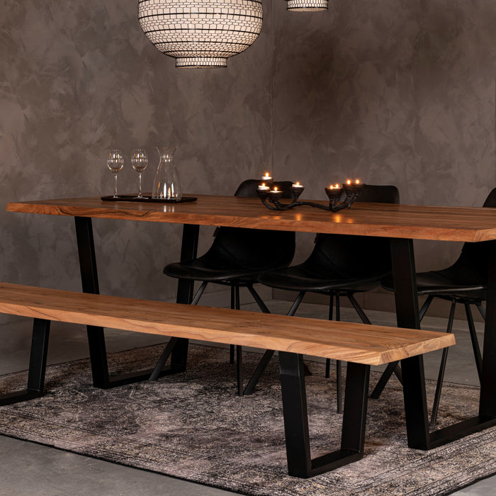 Dutchbone Rugged Vloerkleed 170 x 240 cm - Zwart