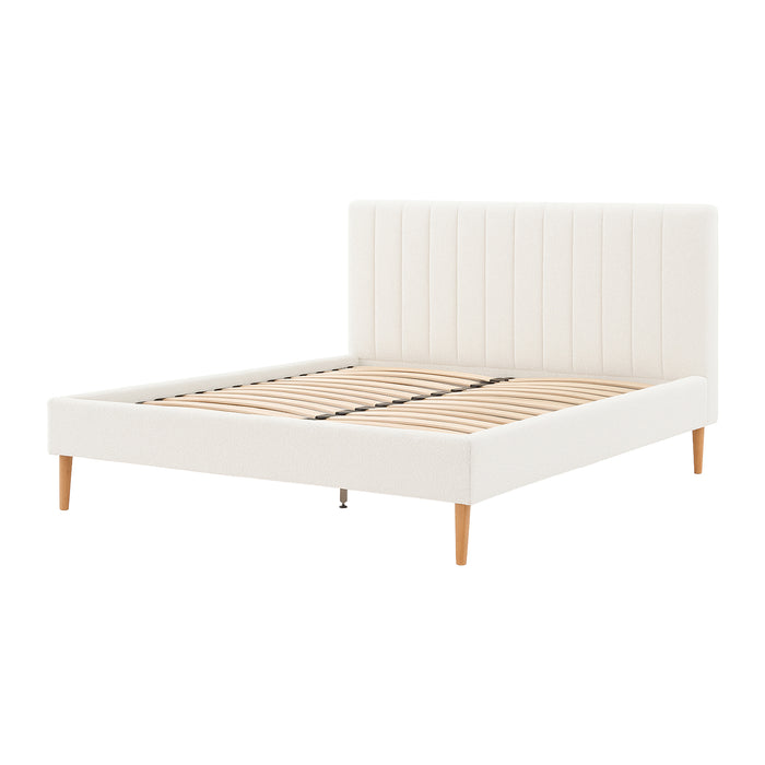 by fonQ Mara Bedframe 180 x 200 cm - Bouclé / Ivoor