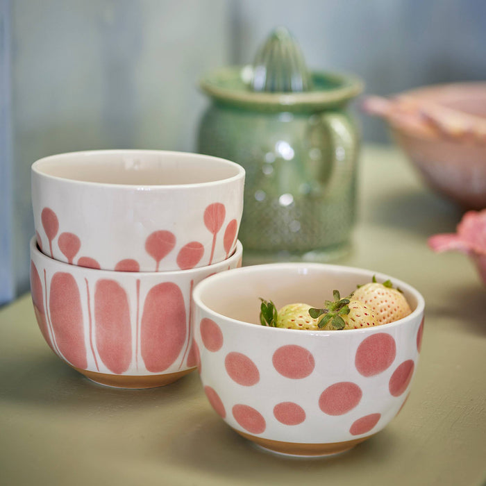 Bloomingville Linora Kommen - Set van 3 - Roze