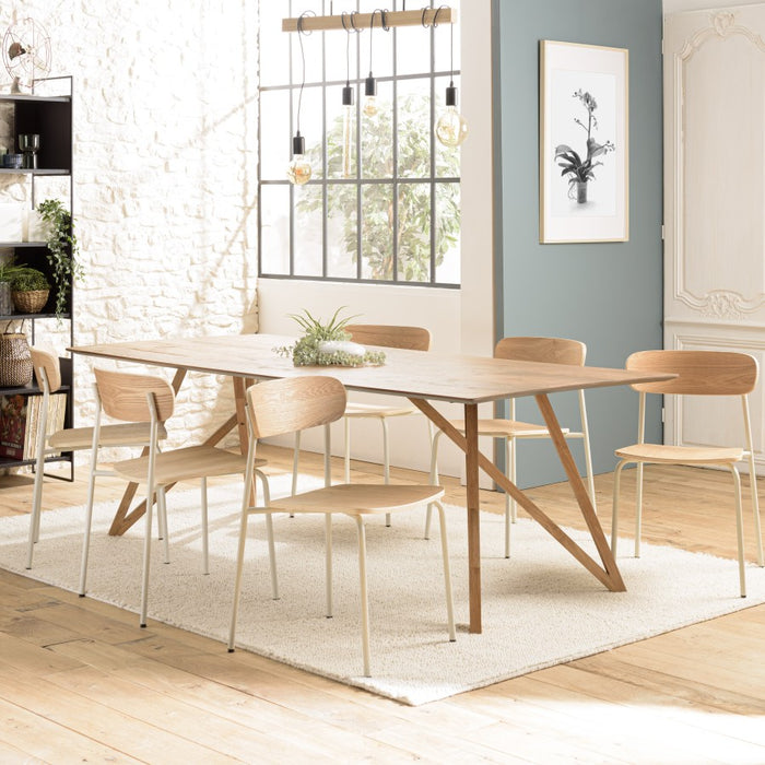 Macabane Set van 2 eetkamerstoelen Tom