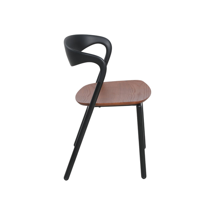 by fonQ Aera Eetkamerstoel - Bruin / Zwart