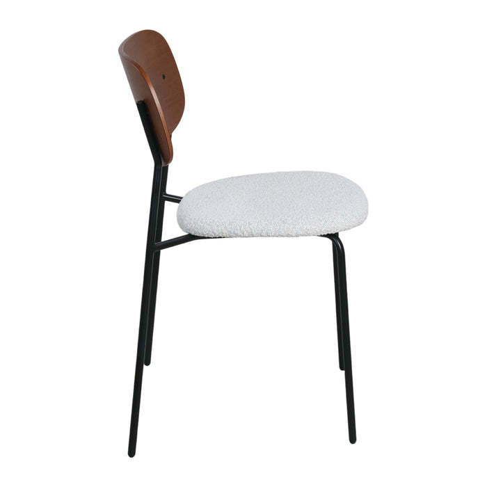 by fonQ Isel Eetkamerstoel - Créme / Zwart