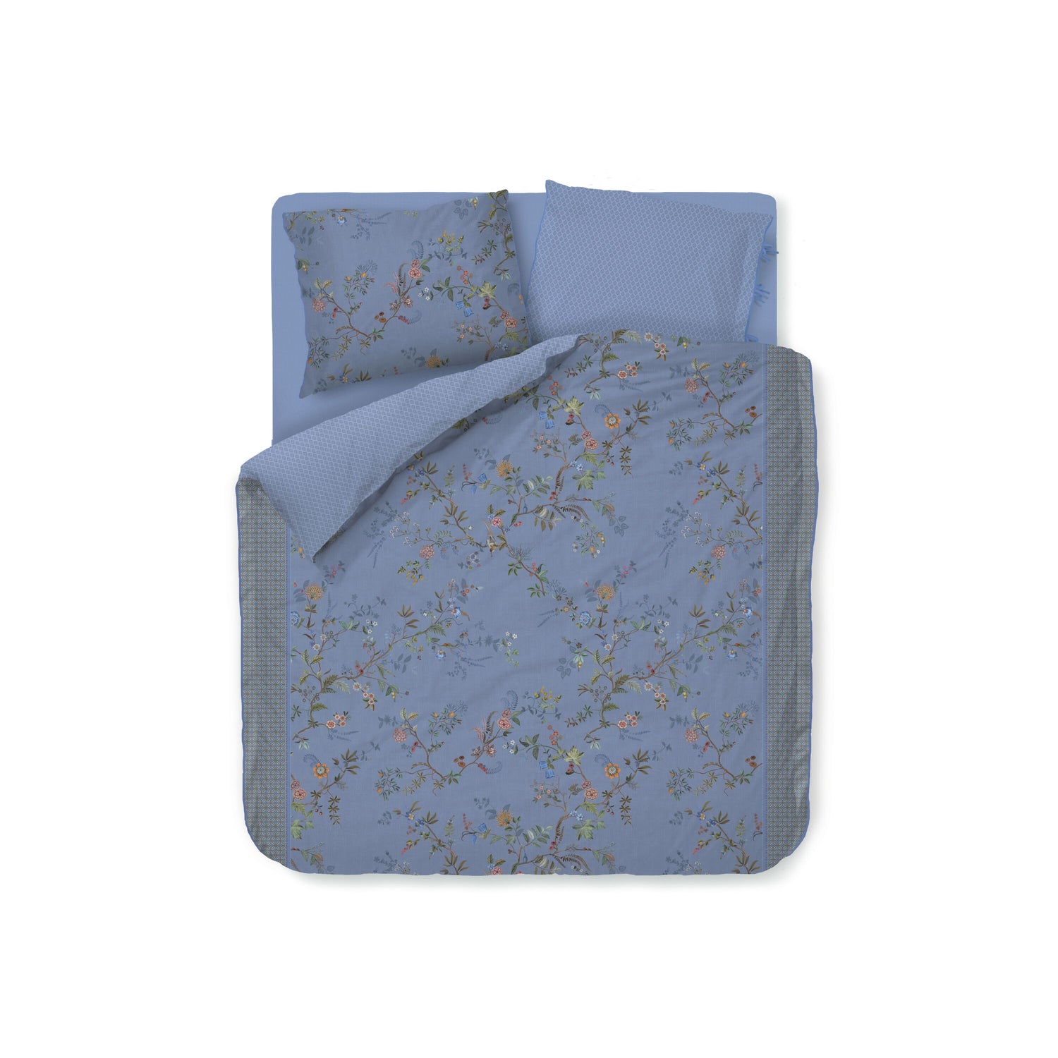 Pip Studio Bustani Dekbedovertrek 240 x  200/220 cm - Blauw
