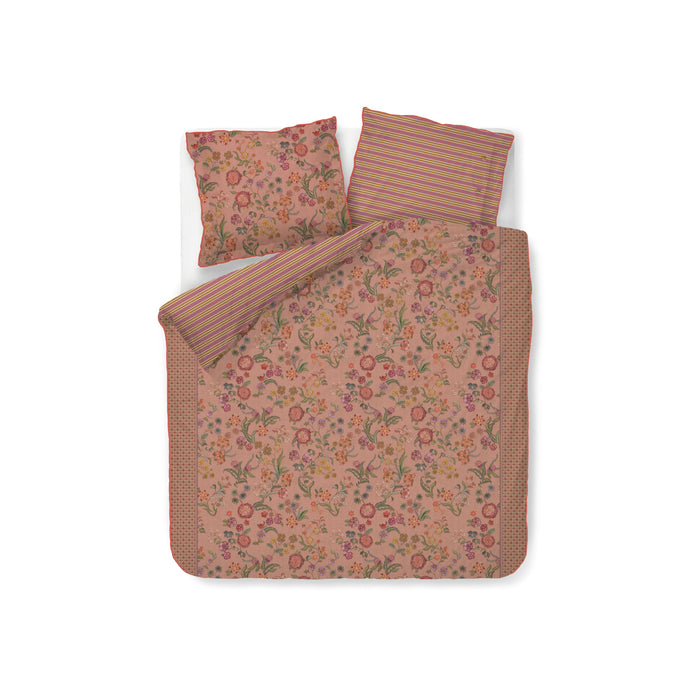 Pip Studio Coco Flower  Dekbedovertrek 200 x  200/220 cm - Koraal