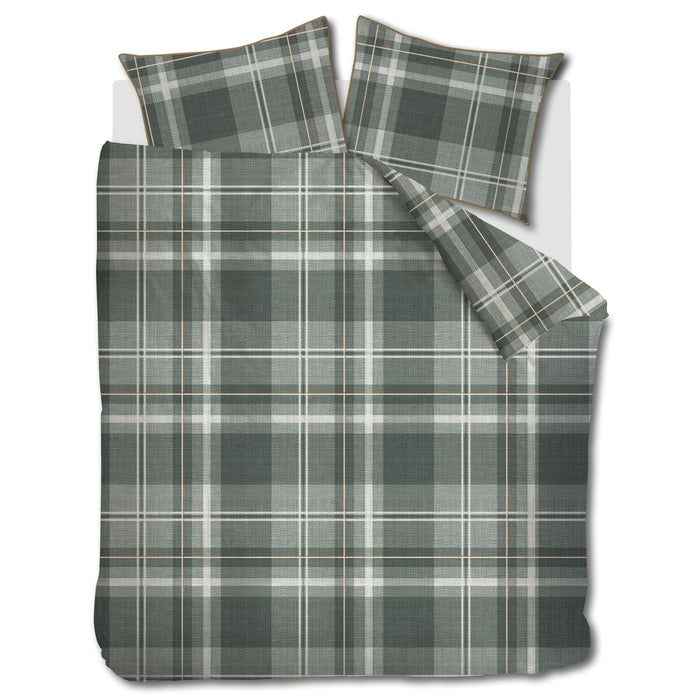 Rivièra Maison Tartan Check Dekbedovertrek 240 x 200/220 cm - Groen