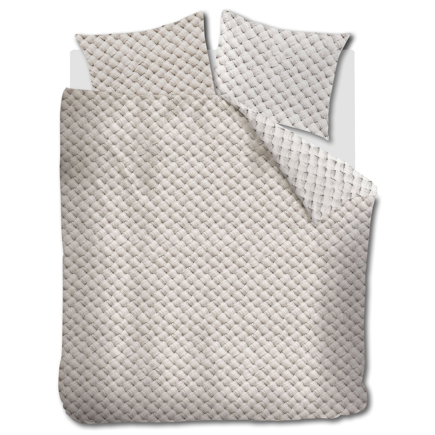 Rivièra Maison Woven Wool Dekbedovertrek 240 x 200/220 cm - Naturel