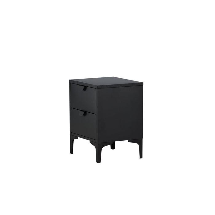 Svea - Salvo nachtkastje - 2 laden - zwart