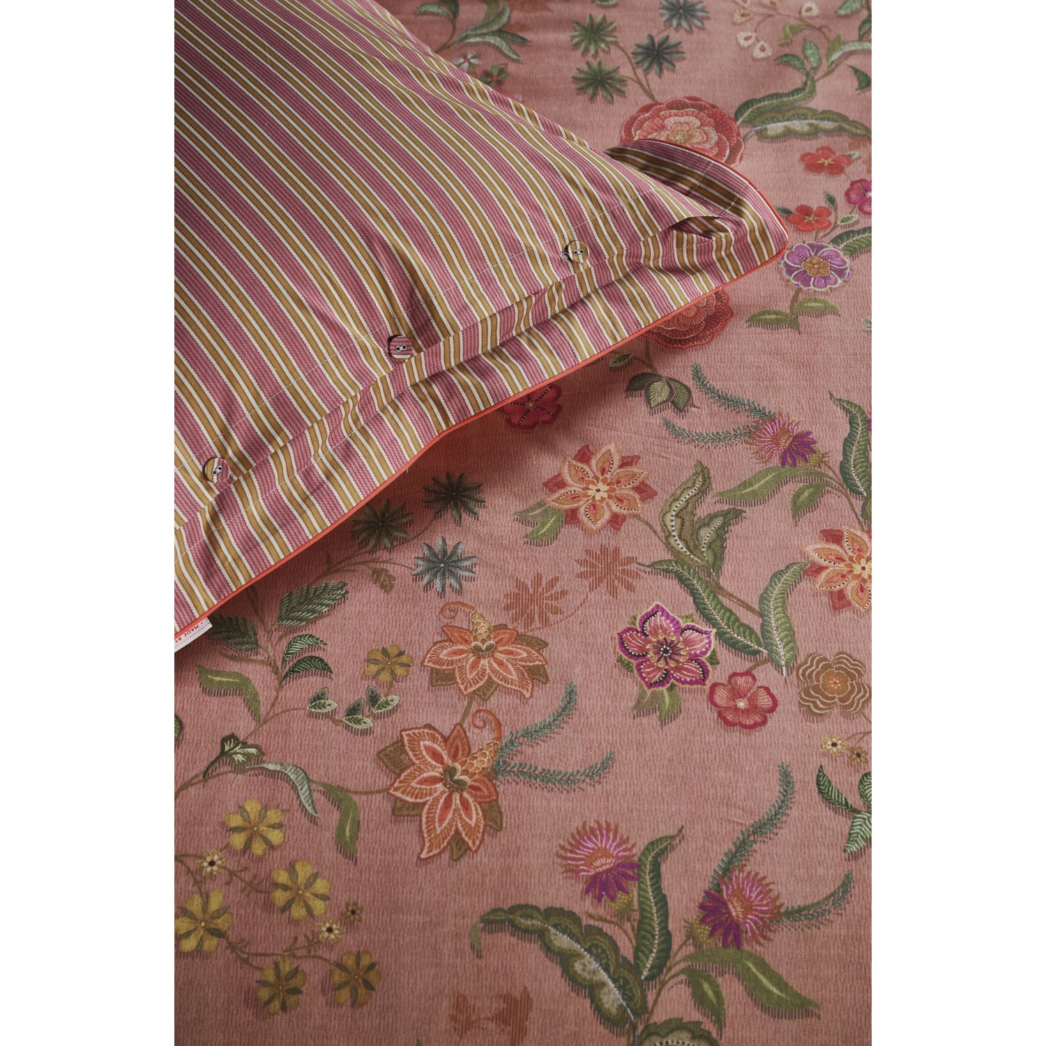 Pip Studio Coco Flower  Dekbedovertrek 200 x  200/220 cm - Koraal