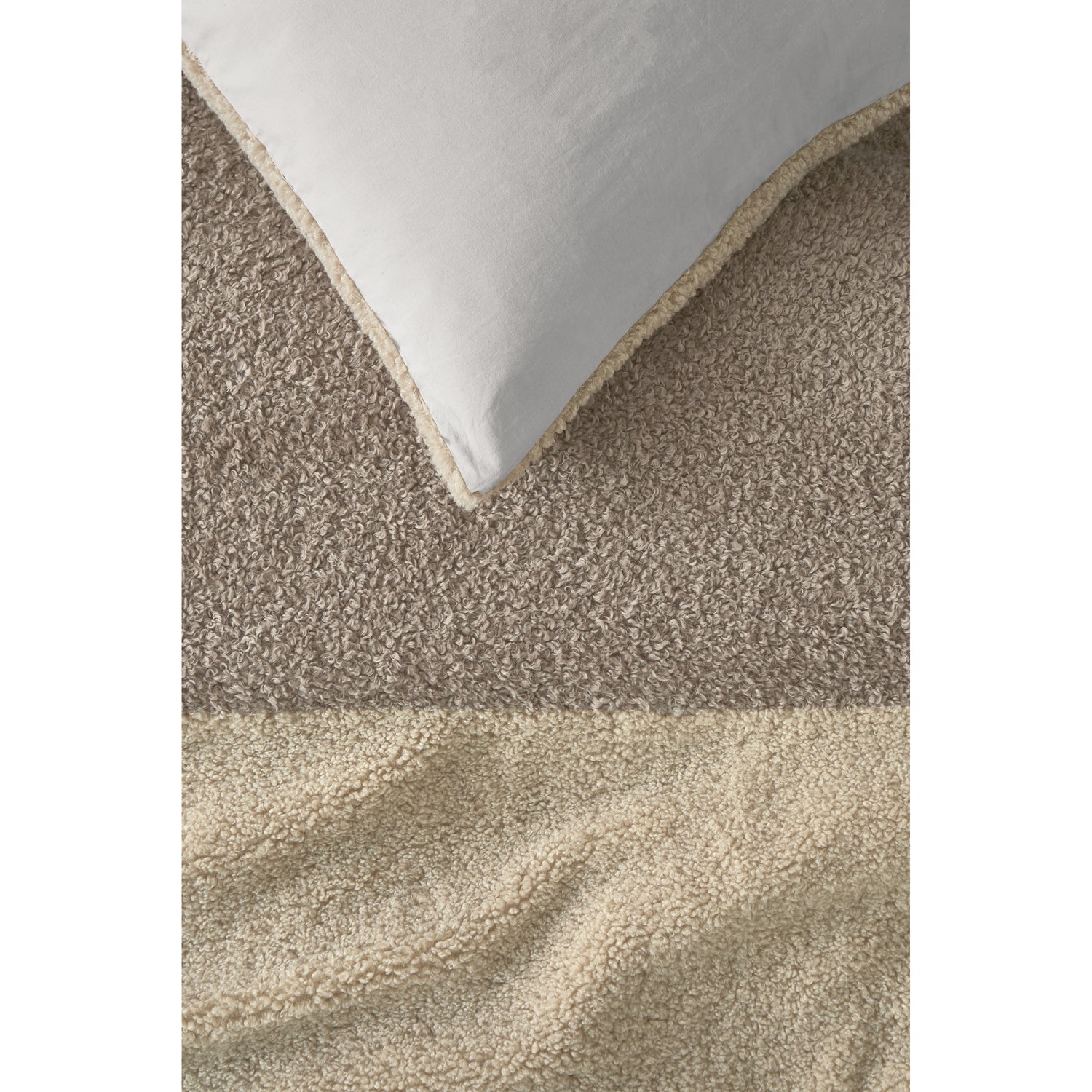 Rivièra Maison Huggle Dekbedovertrek 140 x  200/220 cm - Zand