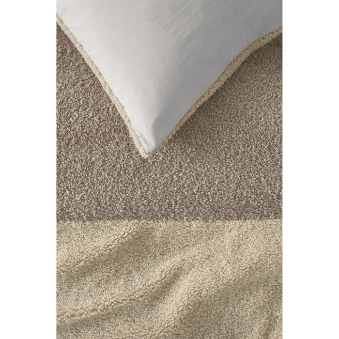 Rivièra Maison Huggle Dekbedovertrek 140 x  200/220 cm - Zand