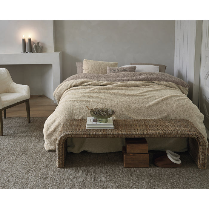 Rivièra Maison Huggle Dekbedovertrek 140 x  200/220 cm - Zand