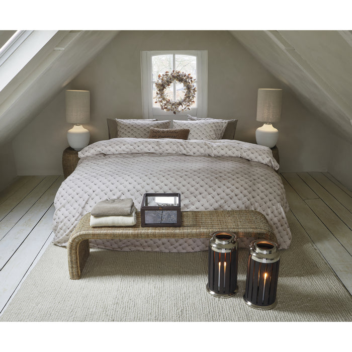 Rivièra Maison Woven Wool Dekbedovertrek 140 x  200/220 cm - Naturel