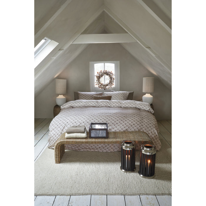 Rivièra Maison Woven Wool Dekbedovertrek 140 x  200/220 cm - Naturel