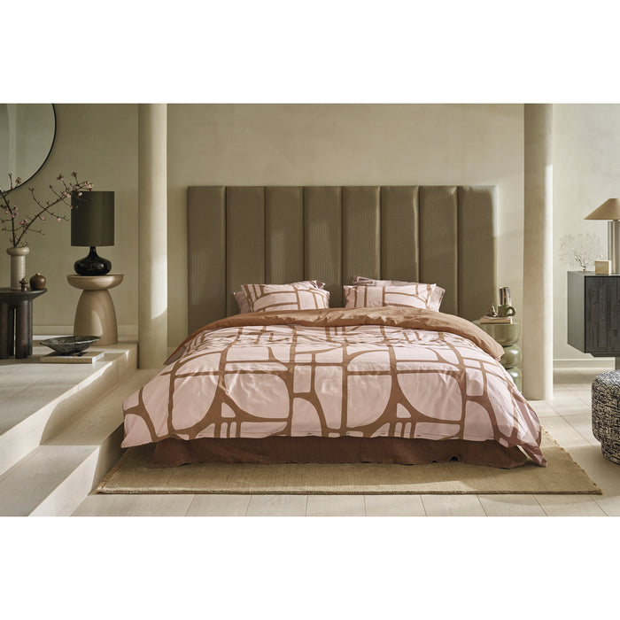 vtwonen Bold Shapes Dekbedovertrek 240 x 200/220 cm - Zachtroze