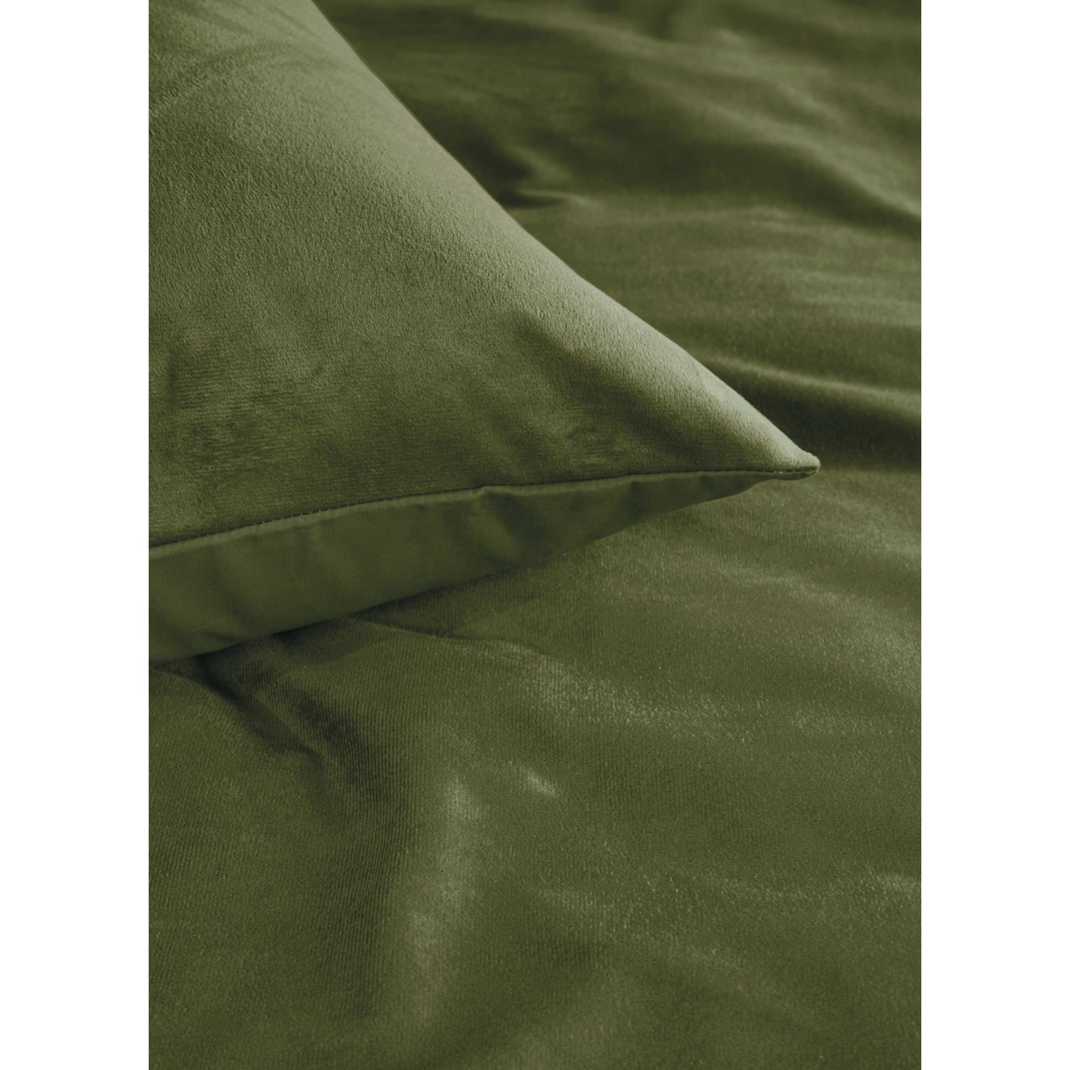 Ambiante Velvety Dekbedovertrek 200 x 200/220 cm - Groen