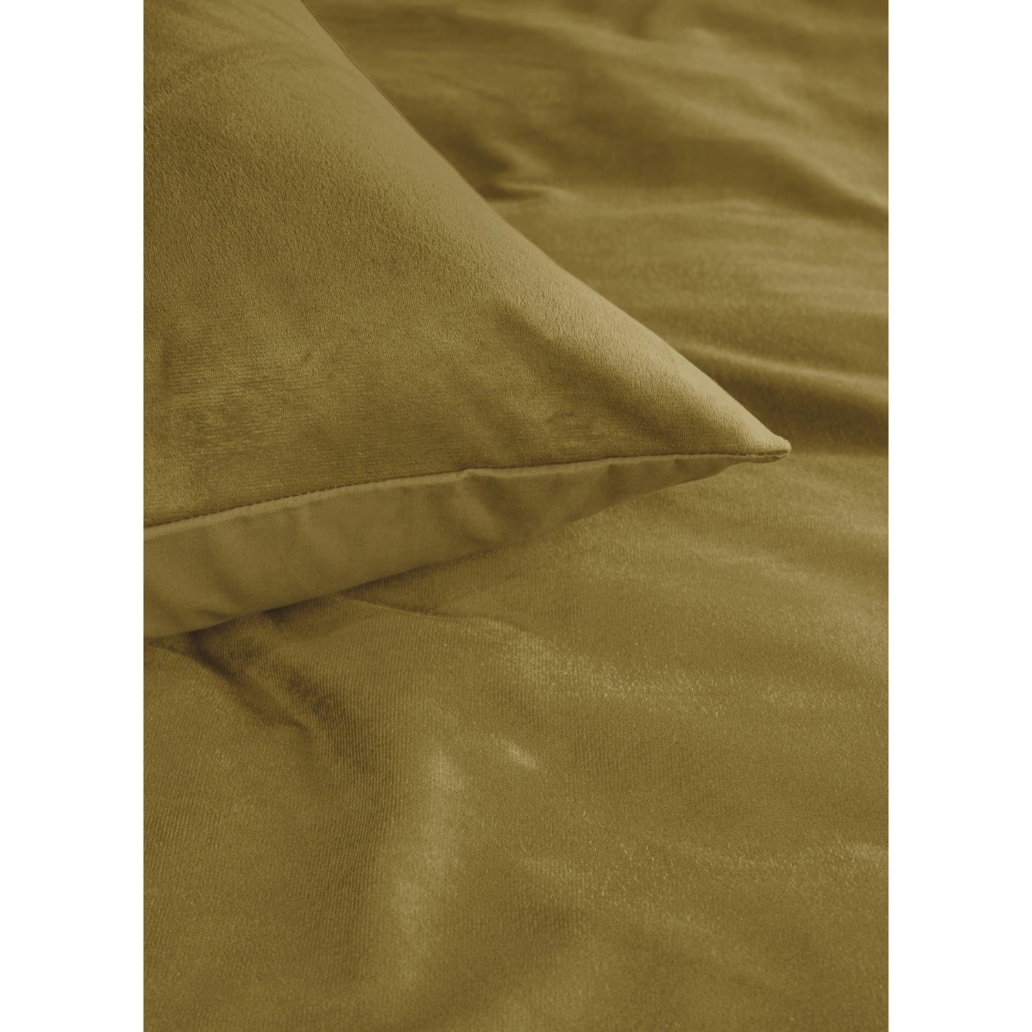 Ambiante Velvety Dekbedovertrek 200 x 200/220 cm - Oker