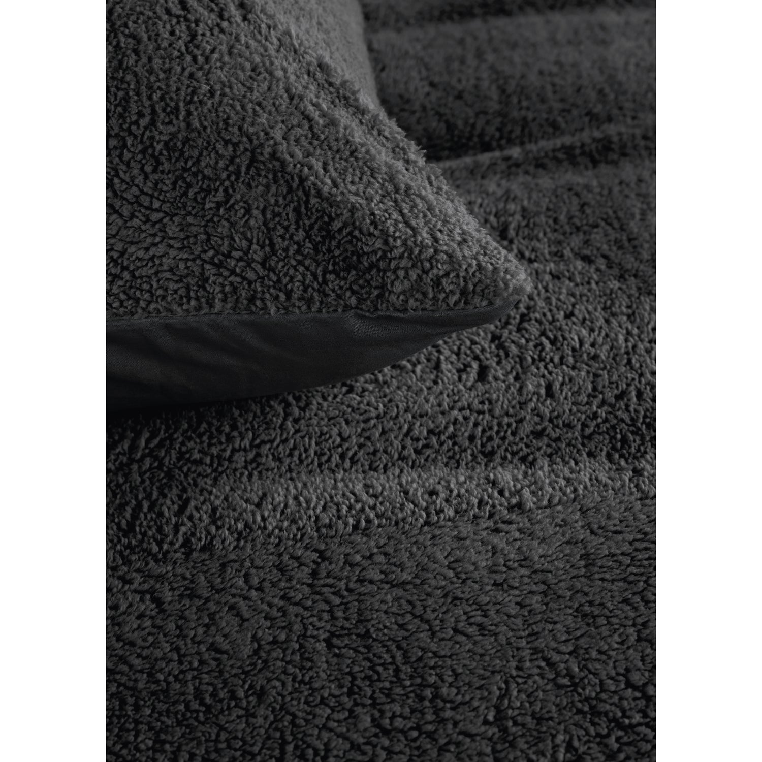 Ambiante Plush Dekbedovertrek 140 x 200/220 cm - Antraciet
