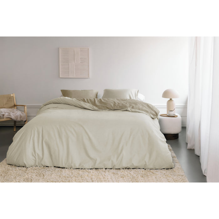 Beddinghouse Warm Dekbedovertrek 200 x 200/220 cm - Zand