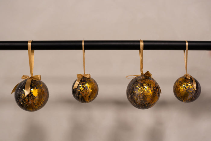 TS Collection - Kerstbal Shadow gold - Set van 3