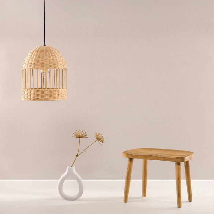 Fjôrd - Plafondlamp Naturel Rotan - 30x30x35cm - Alsbäck