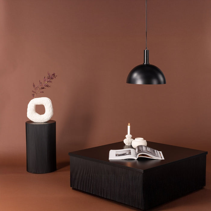 Fjôrd - Plafondlamp Zwart IJzer - 35x35x28cm - Narbonne