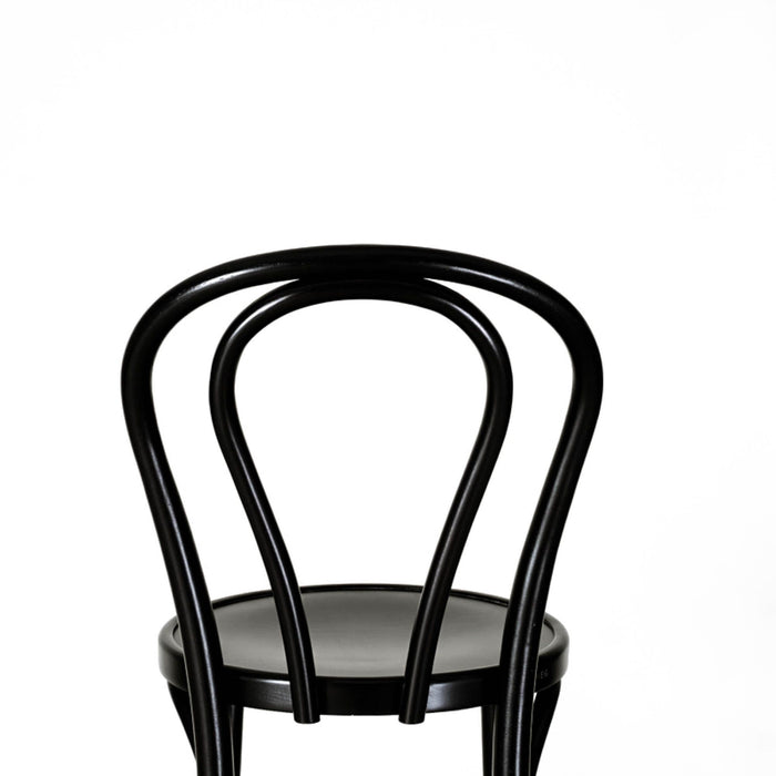 Fameg Vienna Thonet No. 18 houten barkruk zwart gebeitst - 75 cm