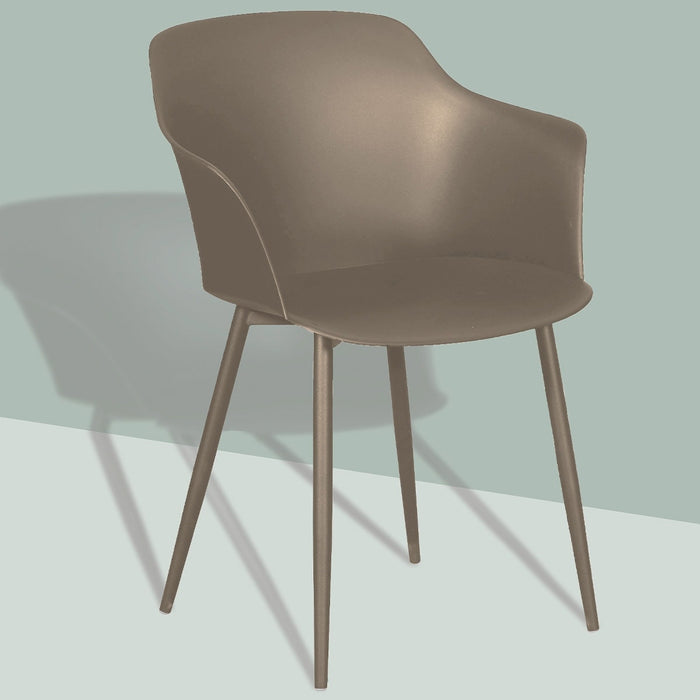 Lisomme Dian kunststof tuinstoel zand