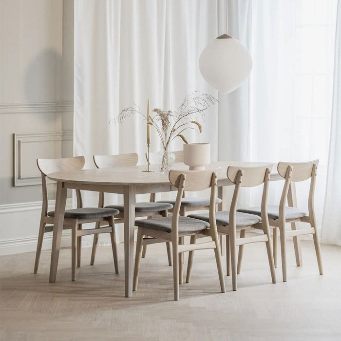 Rowico Home Filippa Ronde Uitschuifbare Eettafel Ø120 cm - Whitewash