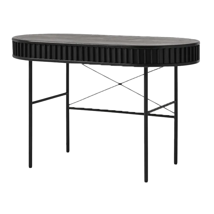 Olivine Redmer houten bureau zwart eiken - 120 x 60 cm