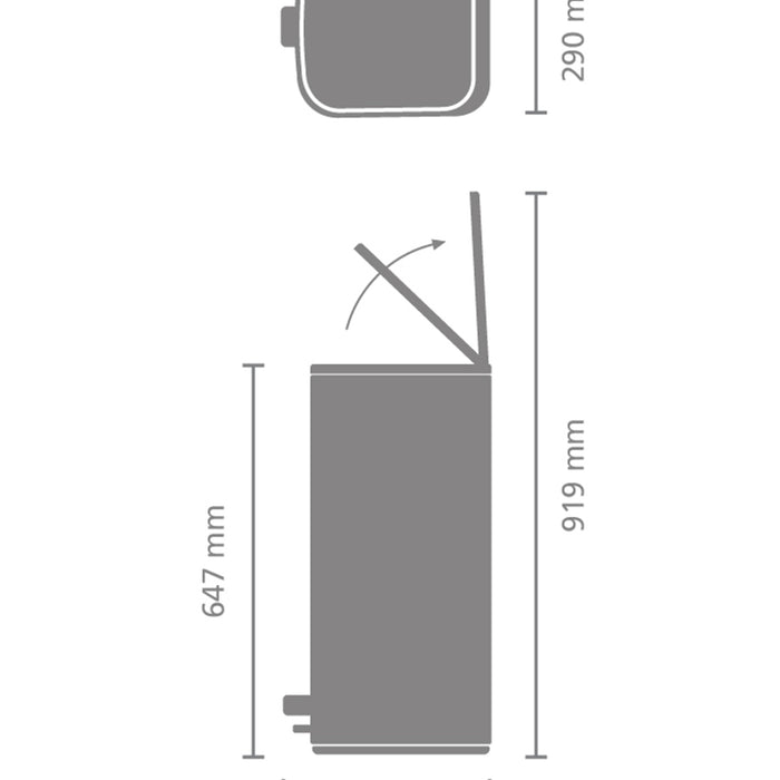 Brabantia Bo Pedaalemmer 30 L - Soft Beige