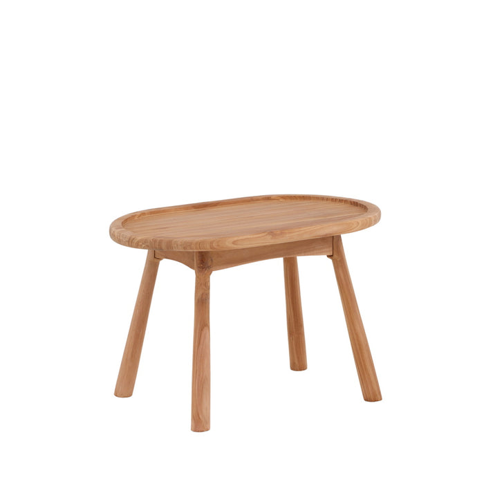 Fjôrd - Bijzettafel Naturel Teakhout - 60x40x40cm - Bohol