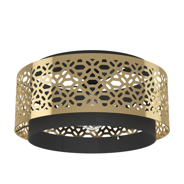 EGLO Sandbach Plafondlamp - E27 - Ø 42 cm - Zwart|Goud - Staal