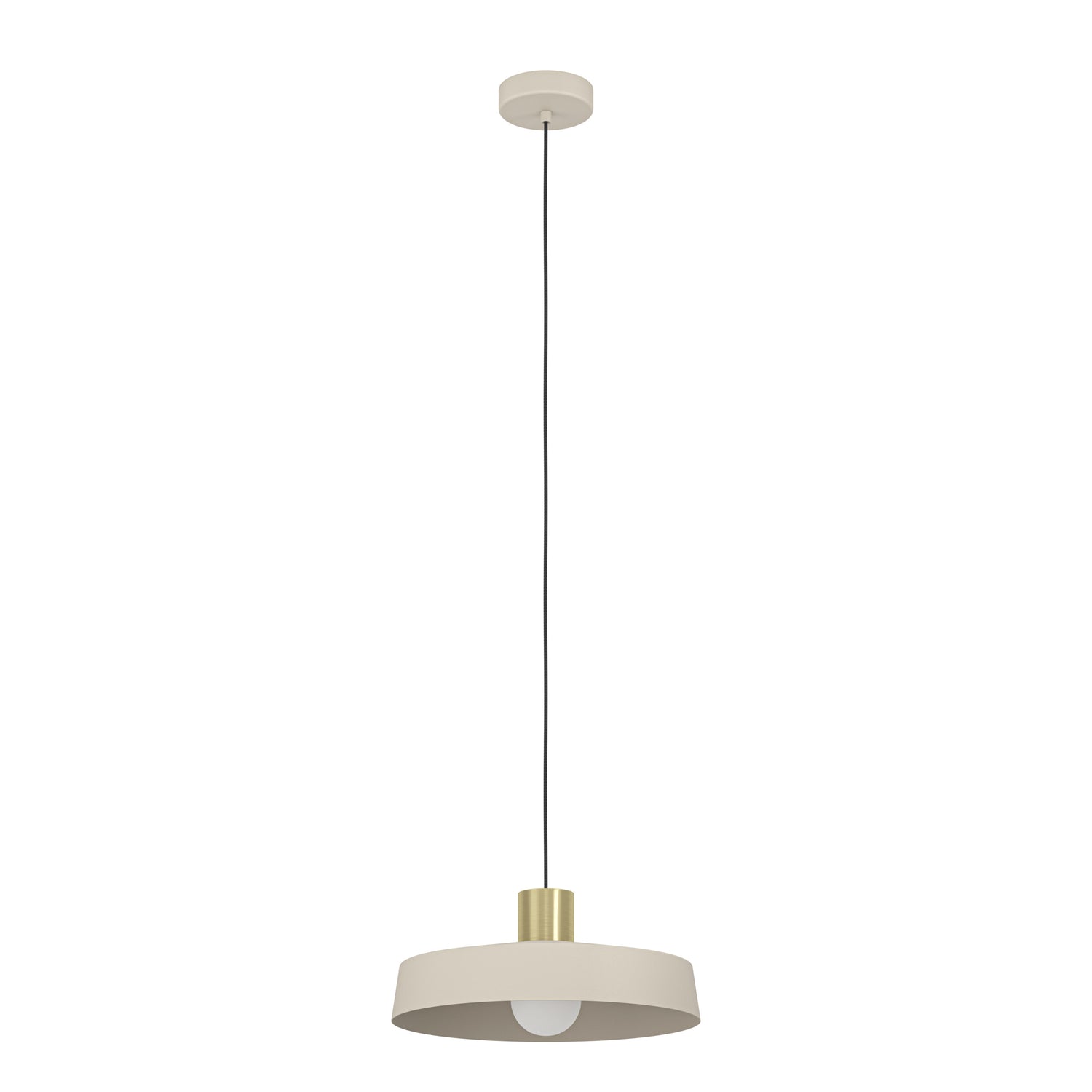 EGLO Valdiola Hanglamp - E27 - Ø 36 cm - Beige|Goud - Staal