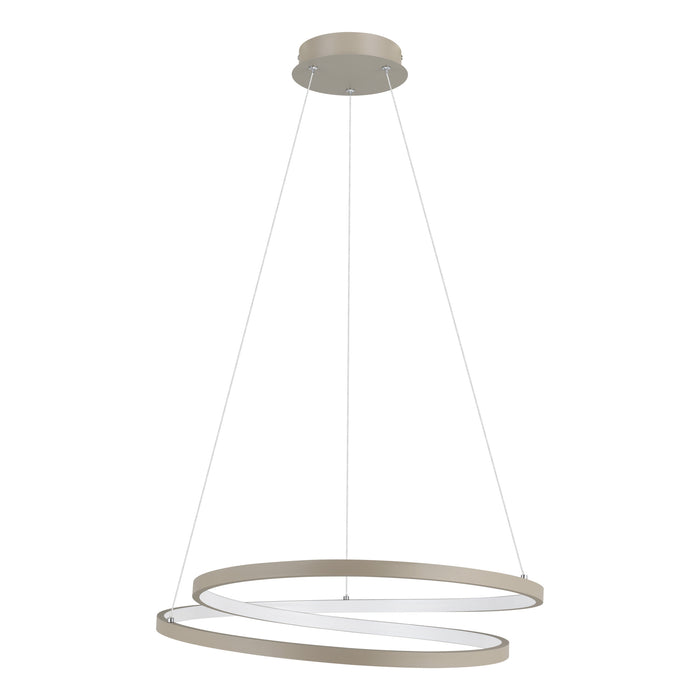 EGLO Ruotale Hanglamp - LED - Ø 55 cm - Zandkleur|Beige|Wit