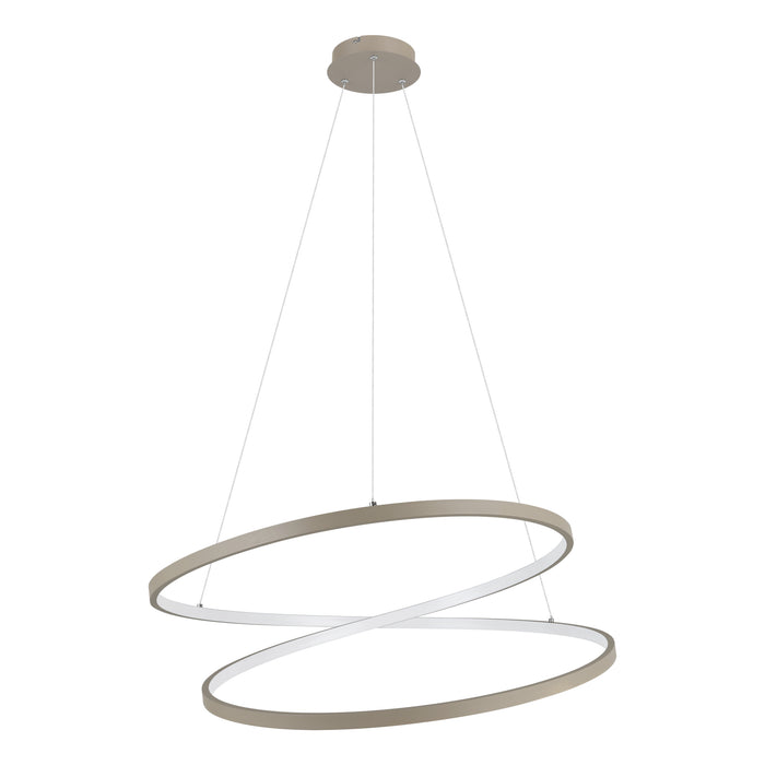 EGLO Ruotale Hanglamp - LED - Ø 70 cm - Zandkleur|Beige|Wit