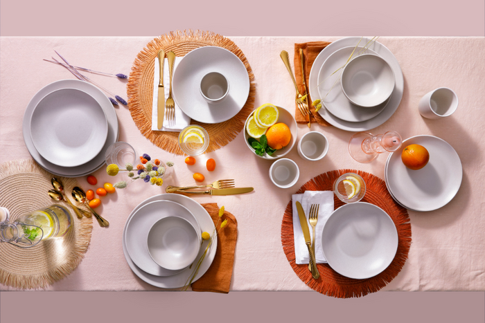 Mammoet - Spirit - Bord diep - Pastabord - 2 stuks - ø 21,5 cm - Wit